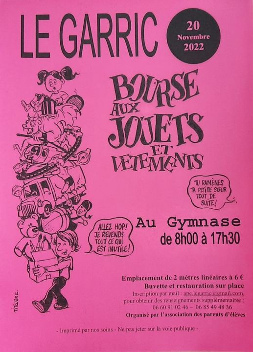 Bourse aux jouets et vetements